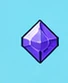 Icono conceptual de una gema violeta